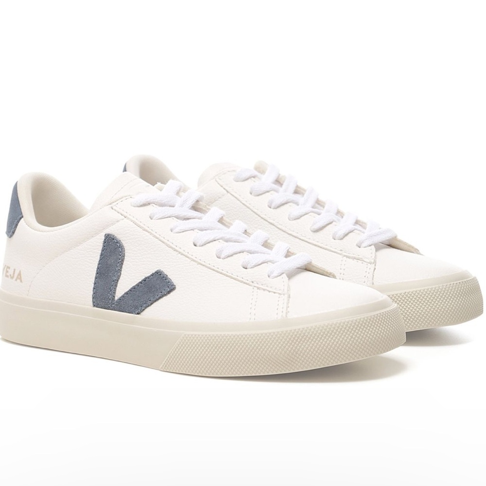 VEJA Extra White Leather Campo Chromefree Trainers SIZE 9